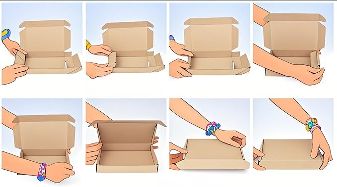 50 Pack, Small Shipping Box,9x6x2'',Corrugated Mailer,Wonfer Cardboard Box, White