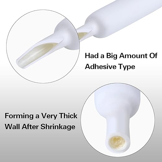 XHF 1 Inch 3:1 Waterproof White Heat Shrink Tubing 4 Ft Marine Grade Wire Cable Adhesive Lined Tube Insulation Seal Against Moisture Corrosion and Air Leakage