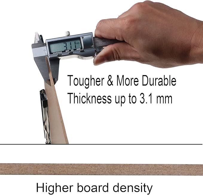 Acocony 11x17 Clipboard Vertical Extra Large Clipboard Hardboard Low Profile Clip 11 x 17 Clipping Board MDF Pack of 1