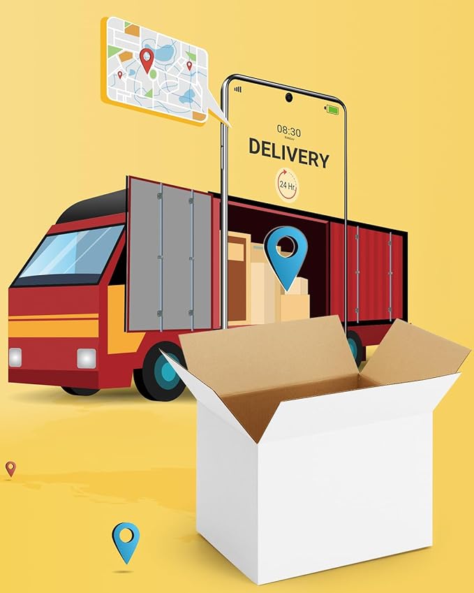 40-Pack-Small-Shipping-Boxes-8x6x6, Corrugated-Cardboard-Boxes-for-Packaging-Small-Business, White-Boxes-Mailers