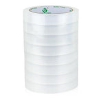 BOMEI PACK 8Rolls Clear Tape Refills for Dispenser, Transparent Gift Wrap Tape 3inch Core for Home, Office, 3/4inch x 60yds