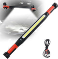 Magnetic Work Light Bar - Cordless, Rechargeable, 3-Mode LED, Waterproof - Under Hood Mechanic Light for Mechanic, Car Repairing, Garage, Workshops, Shelves, Vehicles