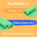 48" x 1200" (100 ft) Green Kraft Paper Roll (Value Pack of 2), 45 lbs Thickness, Made in USA Colored Craft Paper for School, Bulletin Board - Odorless, Non-Toxic, Safe for Kids