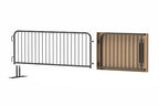 Angry Bull Barricades Barricade in a Box - Heavy Duty Interlocking Steel Barricade, 8.5 Ft. (Hot Dipped Galvanized, Flat Feet)
