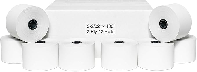 Thermal Gas Pump Receipt Paper 2 9/32" x 400 ft (12 rolls/case) – BPA Free