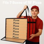 Bodaon Insulated Bag-Pizza Bags for Delivery & Plastic Portable Drink Carrier，20"x 20"x 14"Doordash Warmer/Hot Food BCarrier Box，Termicas/Warming/Heat Carrying out Insulation Large Bag, Keeping Cooler