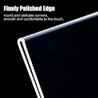 12pack 8.5x11 Acrylic, L Shape Clear Plastic, Menu Holder, Unbreakable Table Sign Holder for Restaurant, Office, School, Store and Home Use