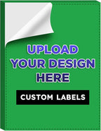 Custom Bright Neon Color Labels, Print Your Own Stickers, Upload Your Design for Printing - Smooth Matte Finish, Strong Adhesive, Crack and Peel - 8.5" x 11" - 25 Sheets per Pack (Green)