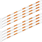 8 Pack Min 4' Feet to Max 7' Feet Retractable Traffic Cone Bars, Expandable Reflective Cone Bars for Parking Lot Safety, Portable Temporary Barriers Barricades for Road Work Construction