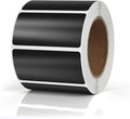 Black Rectangle Stickers 2 x 1 Inch Color Coding Labels Vinyl Roll Self-Adhesive Waterproof Removable 500 PCS