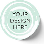 100 Custom Vinyl Stickers - Upload Your own Image, Text, Design, Logo - Personalized Logo Labels for Handmade, Packaging, Bottle, Jars, Candle, Brand Stickers (Mint, 6x6)
