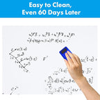 HAMIGAR Magnetic Whiteboard Contact Paper 36" x 48" Dry Erase White Board Sticker for Wall Stick on White Board Peel and Stick Wallpaper Adhesive Poster with Marker, Magnetic Eraser and Magnets
