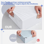Fuxury Poly Mailers 17.7 X 22 Inches 50 Pcs,Bulk Shipping Bags for Clothing,Strong Adhesive Shipping Mailer for Small Business Suppliers,Self Seal Poly Bags Mailing Envelopes White