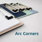 Small Clipboards 6" X 9" Mini Clipboards 4-Pack Portable A5 Size Half Letter Menu Pads Receipt Clips for School Office Restaurant Cafe Hotel