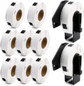 Label KINGDOM Compatible with Brother DK-1204 (0.66" x 2.1") Die-Cut Label for QL-800, Multipurpose/Return Address White Paper 400/Roll for QL-810W Printer (10-Roll + 2 Frame)