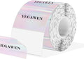 3x2 Inch Transparent Thermal Labels Stickers, Holographic Transparent Pink Direct Thermal Labels, Self-Adhesive Clear Waterproof Stickers for Logo Design- 200 Sheets
