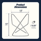 Versatile Butterfly Paper Clips | 1.4mm Thick | 1 x 1.5 Inch | 2-Pack (100 Total) | Rust-Resistant Metal Craft Clips | Office Document Holders | Sewing & DIY Organizer