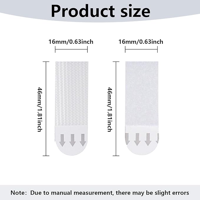 24 Pairs Picture Hanging Strips Heavy Duty, Hanging Pictures Without Nails, Picture Hanger Damage Free, Sticky Picture Hangers for Walls Hanging Strips
