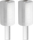 Shrink Wrap Roll for Moving | 80 Gauge 5" x 1000 FT Plastic Wraps for Packing | Clear Stretch Film for Pallets, Furniture, Boxes & Storage Protection - 2 Pack
