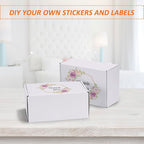 HORLIMER 9x6x4 Shipping Boxes Set of 30, White Corrugated Cardboard Mailer Box for Packing Small Business