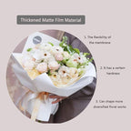 FWSA WRAPS Flower Wrapping Paper Roll Korean Floral Bouquet Packing Supplies Waterproof Fresh Flowers Gift Packaging Marterials (COLOR 19) 22.8 x 396 inches