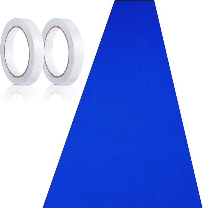 Preboun 3.9 x 60 ft Carpet Runner for Party Felt Runway Rug Runner Rug with Carpet Tape for Halloween Wedding Christmas Xmas Thanksgiving Outdoor Accessories Wedding Party Hallway(Royal Blue)