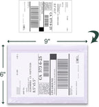 Packing List Pouches, Shipping Label Envelopes Clear Adhesive Top Loading Packing List (6" x 9" - 200 Pcs)
