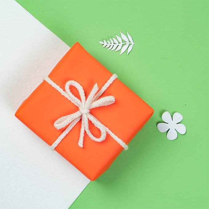 RUSPEPA Orange Kraft Paper Roll - 36 inches x 100 feet - Recyclable Paper Perfect for Wrapping, Craft, Packing, Floor Covering, Dunnage, Parcel, Table Runner