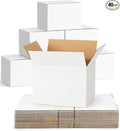 40-Pack-Small-Shipping-Boxes-8x6x6, Corrugated-Cardboard-Boxes-for-Packaging-Small-Business, White-Boxes-Mailers