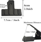 Locci Black Large Bull Clips,10 Pack Medium Binder 3 Inch Drawing Board Clips,Big Clip for Food Bags,Art,Office and Home Kitchen (77 mm)
