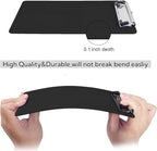 2 PCS Clip Boards 8.5x11,Black Plastic Clipboard with Pen Holder,Standard Letter Size A4,Heavy Duty,Hanging Clipboards for Women Kids Teacher, School Office Home Supplies