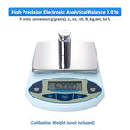FOUR E'S SCIENTIFIC Lab Scale 3000gx0.01g High Precision 0.01g Accuracy Laboratory Analytical Balance Science Scale/Kitchen Scale, Without Calibration Weights