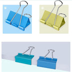 Ufmarine Large Binder Clips 1.6 inch Length, Colorful, for Office (24 Pcs)