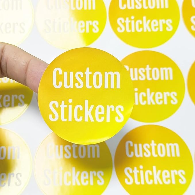 100-500 Custom Stickers Personalized Labels, Customized Stickers with Any Image Logo and Text. Custom Stickers for Business Logo Labels,etc. (Oval,4X3 Inch)