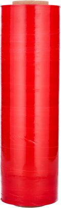 PSBM Red Stretch Wrap, 1 Pack, 15 Inch x 1500 Feet, 80 Gauge, Plastic Cling Dark Color Hand Stretch Film Rolls for Packaging Moving Packing Pallets