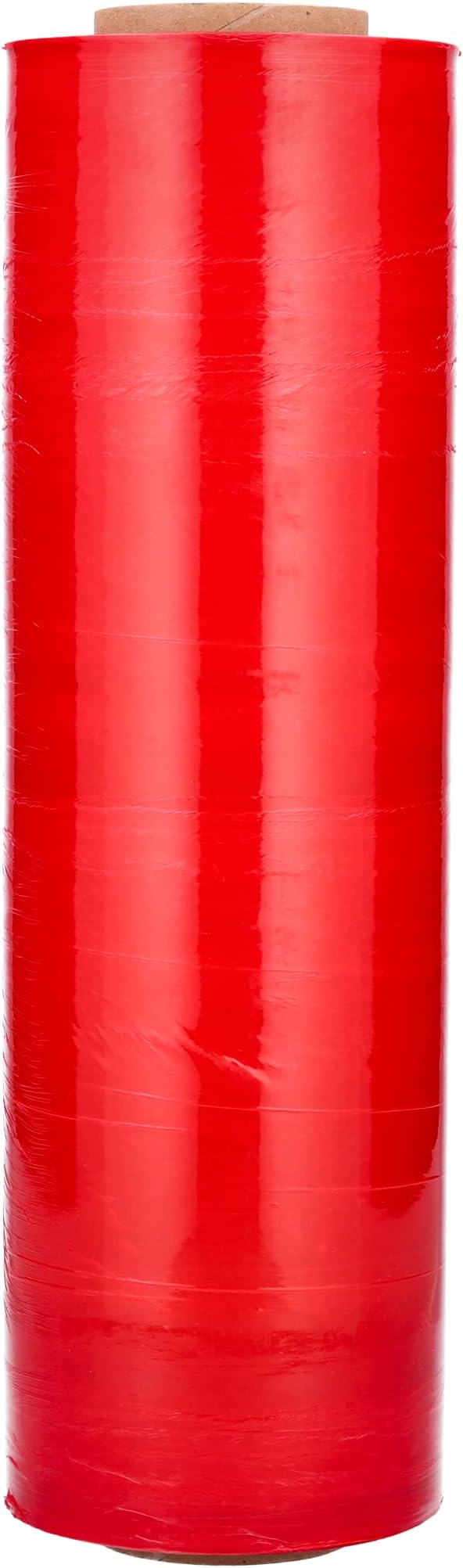 PSBM Red Stretch Wrap, 1 Pack, 15 Inch x 1500 Feet, 80 Gauge, Plastic Cling Dark Color Hand Stretch Film Rolls for Packaging Moving Packing Pallets