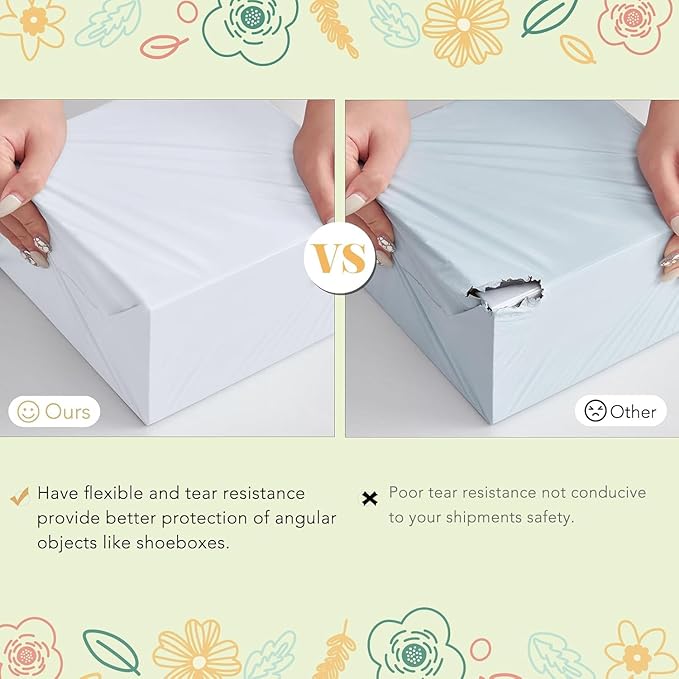 Fuxury 1500 Pcs 19x24" Poly Mailers,Waterproof Mailing Envelopes for Clothing, Strong Adhesive Poly Shipping Postage Bags for Small Business(White)