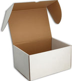 10x7x5 inches Small Shipping Boxes Set of 20 - White Mailer Corrugated Cardboard Boxes for Shipping Packaging Mailing Products