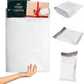ABC PACK & SUPPLY White Gusseted Poly Mailers, 13 x 16 x 4 Inch. Pack of 500 Expansion Poly Mailers Bags. Shipping Envelopes for Clothing, 2.5 Mil. Plastic Shipping Bags Self Seal. Mailing Packages