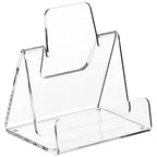 Acrylic Brochure Holder 5x6 Inch,Clear Pamphlet Holder Display Stand for Trifold 4&5&6 Inch Flyers,Pamphlets,Booklets,Menu,Leaflets for Office,Home,Store,1 Pack,A5