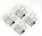 50 Pack Medium Silver Binder Clips 1 Inch (25 mm), Colored Paper Clamps, Middle Size Paper Clips for Office Home School Business 1"