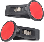 KENANLAN 2Pcs Car Note Pad Holder, Car Notepad Clip, Car Ticket Holder Sucker Clamp Parking Ticket Holder with Suction Cup