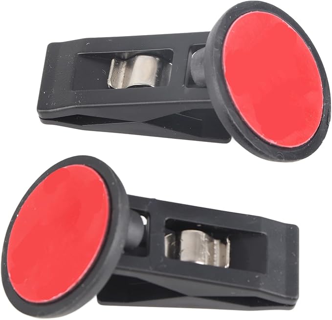 KENANLAN 2Pcs Car Note Pad Holder, Car Notepad Clip, Car Ticket Holder Sucker Clamp Parking Ticket Holder with Suction Cup