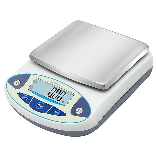 Bonvoisin Lab Scale 1000gx0.01g High Precision Electronic Analytical Balance 0.01g Accuracy Laboratory Lab Precision Scale Digital Kitchen Balance Scale Jewelry Scale Scientific Scale (1000g, 0.01g)