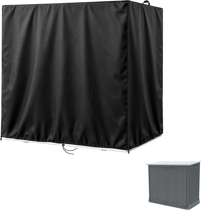 Kasla Storage Cabinet Cover, Outdoor Chest Storage Waterproof Cover, Weatherproof Cabinets Covers for Kitchen Patio Garden Backyard - 52"Lx30"Wx43"H