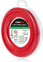 Chanzon 3:1 Ratio 3/32" (2.4mm) Heat Shrink Tubing - Marine Grade Waterproof Adhesive Lined - 8Ft Roll (2.5M Total Length) Red Polyolefin Sleeving Wrap Shrinking 3 to 1 Ratio 1pcs