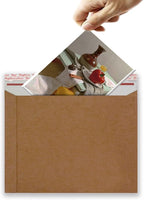 Rigid Mailers 30 Pack 9.5 x 12.5 inches Brown Self Seal Stay Flat Bulk Cardboard Kraft No Bend Mailers Peel and Seal for Document Photos Pictures Papers Files CD