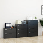 Lateral File Cabinet with Lock, 2 Drawer Large Metal Filing Cabinet,Home Office Lockable Storage Cabinet for Hanging Files Letter/Legal/F4/A4 Size-Assembly Required