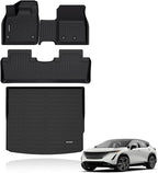 KELCSEECS® Floor Mats & Cargo Liner Custom for 2023 2024 2025 Nissan Ariya All Weather Protection TPE Floor Liners Front& Rear Row Full Set Nissan Ariya 2023 2024 Accessories Black