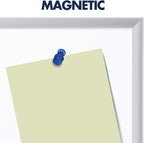 Quartet Magnetic Dry Erase White Board, 3' x 2 Whiteboard, Nano-Clean Surface Resists Ink Stains, Silver Aluminum Frame (SM533)